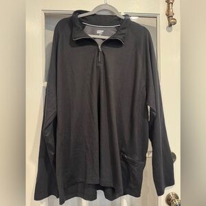 Mens Lands End Quarter Zip - Black - Never worn